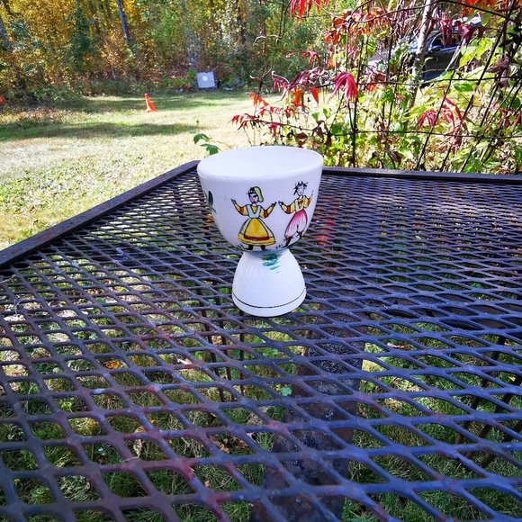 Vintage Japan Double Ended Ceramic Egg Cup - Picture 9 of 14